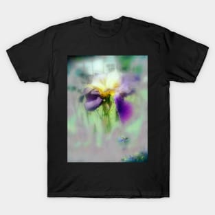 Raindrops on Purple Irises #7 T-Shirt